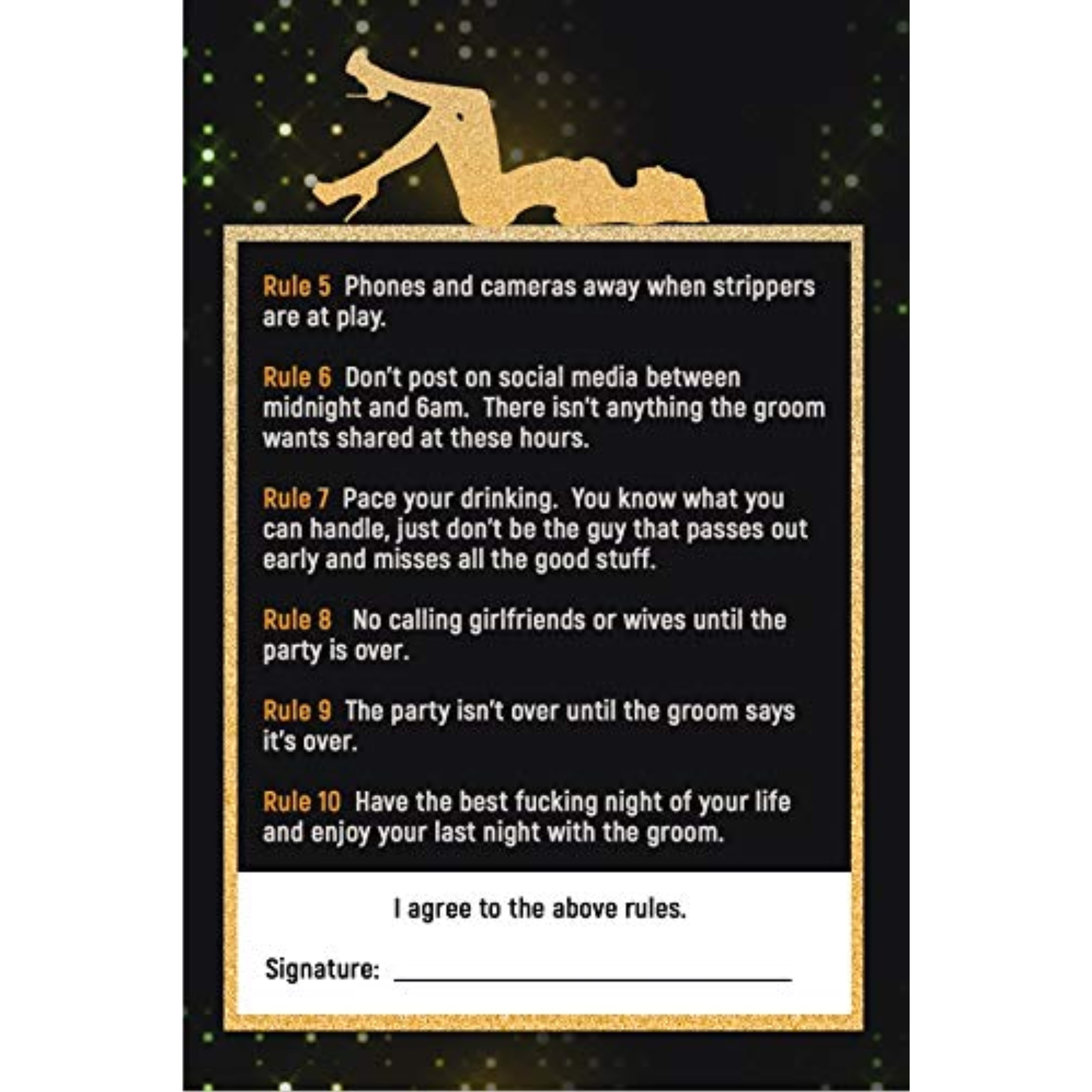 BroSash Funny Bachelor Party Decorations (Gold Bachelor Banner, Bachelor Sash, 16 Funny Party Balloons, and 8 Bachelor Party Rules Cards) 26 Piece Set, Bachelorette Party Supplies Gifts pic